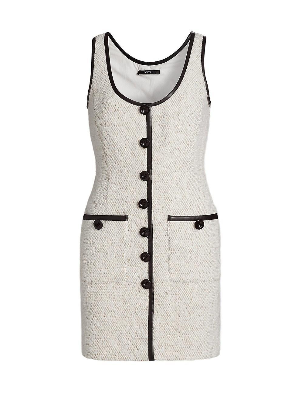 Womens Zola Tweed Sleeveless Minidress Product Image