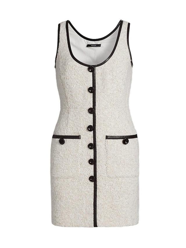 Womens Zola Tweed Sleeveless Minidress Product Image