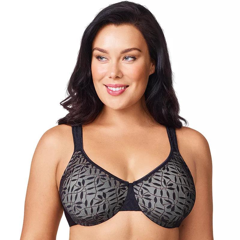 Olga by Warners Sheer Leaves Lace Full-Figure Full-Coverage Minimizer Bra 35519, Womens Product Image