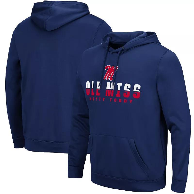 Mens Colosseum Ole Miss Rebels Lantern Pullover Hoodie Blue Product Image