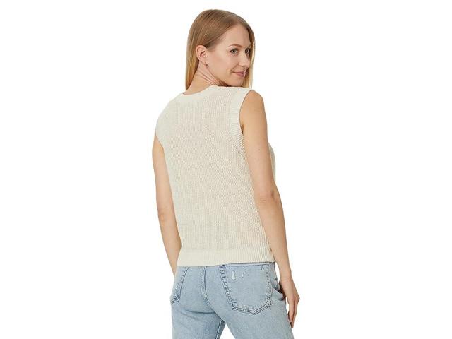 Faherty Miramar Linen Muscle Tank (Summer Sand) Women's Clothing Product Image