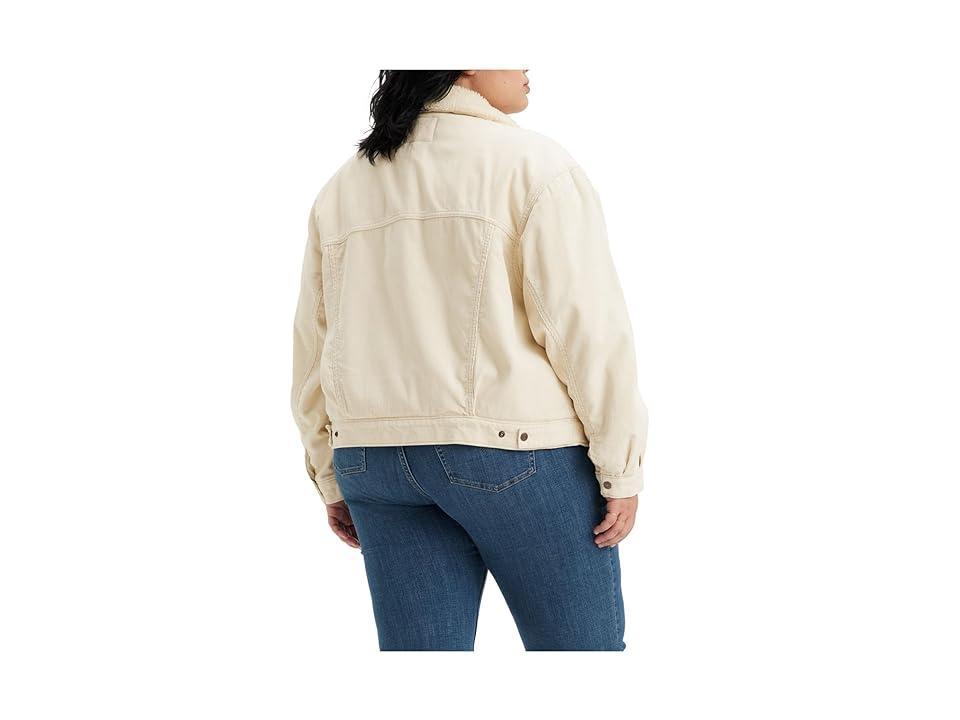 Levi's(r) Womens 90s Sherpa Trucker (Almond Milk) Women's Clothing Product Image