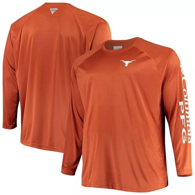 Columbia Mens Collegiate PFG Terminal Tackle Long Sleeve Shirt - Big - Texas- Product Image