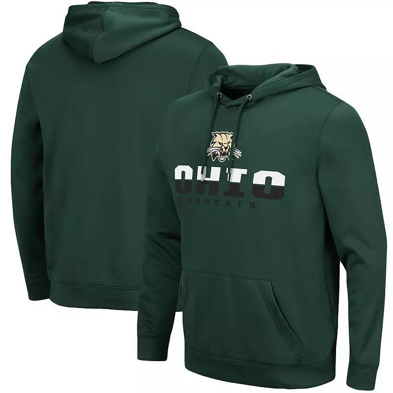 Mens Colosseum Green Ohio Bobcats Lantern Pullover Hoodie Product Image