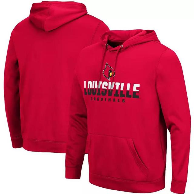 Mens Colosseum Louisville Cardinals Lantern Pullover Hoodie Product Image