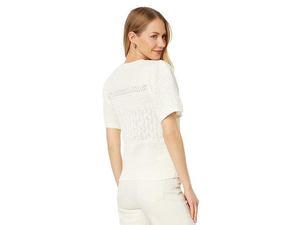 Lilla P Puff Sleeve Pullover Sweater (Bone) Women's Clothing Product Image