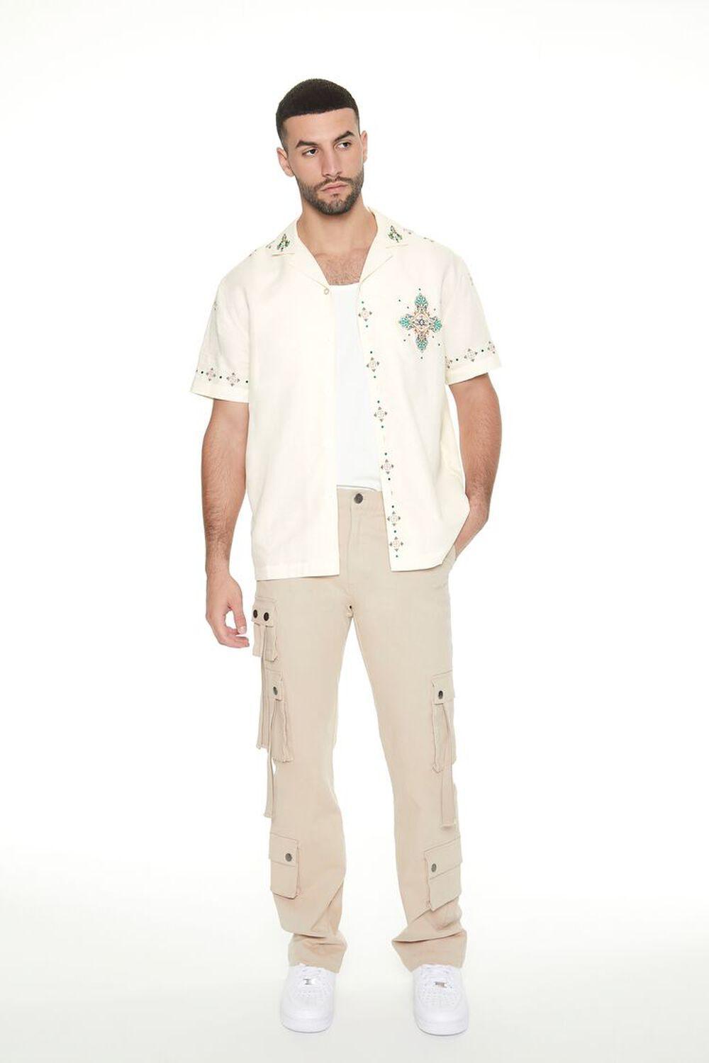 Geo Embroidered Shirt | Forever 21 Product Image