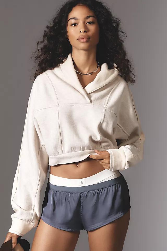 Daily Practice by Anthropologie V-Neck Shawl Collar Sweatshirt Product Image