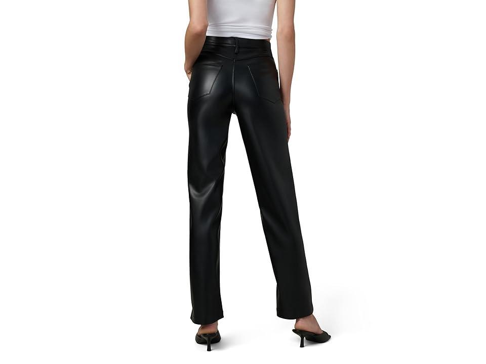 Womens Margot Faux Leather High-Rise Straight-Leg Pants Product Image