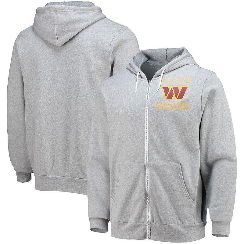 Mens NFL x Darius Rucker Collection by Fanatics Heathered Gray Washington Commanders Sponge Fleece Full-Zip Hoodie WFT Grey Product Image