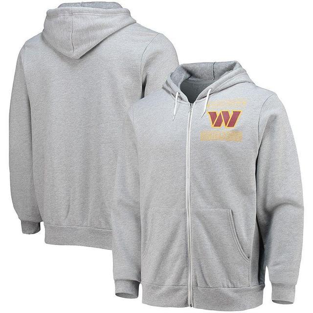 Mens NFL x Darius Rucker Collection by Fanatics Heathered Gray Washington Commanders Sponge Fleece Full-Zip Hoodie Product Image