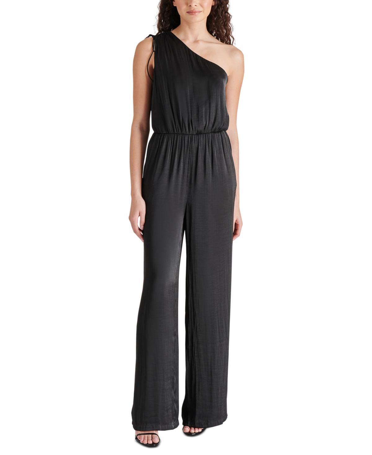 Steve Madden Womens Adele One-Shoulder Jumpsuit Product Image