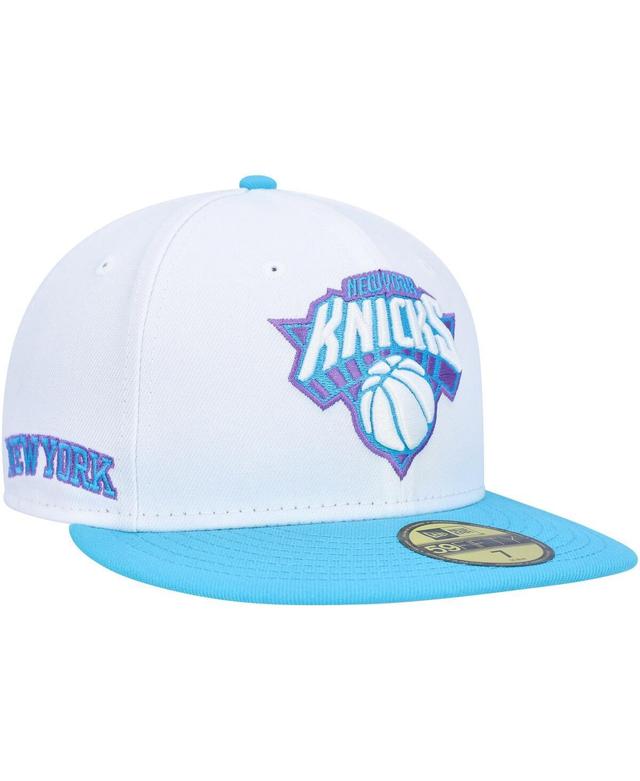 Mens New Era New York Knicks Vice Blue Side Patch 59FIFTY Fitted Hat Product Image