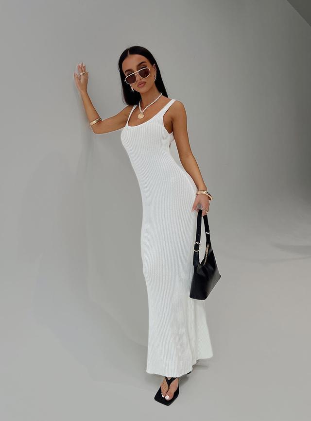 Spirited Maxi Dress White Product Image