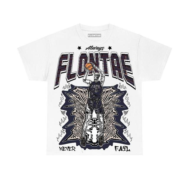 Midnight Navy 1s Flontae T-Shirt Never Fail Graphic Product Image