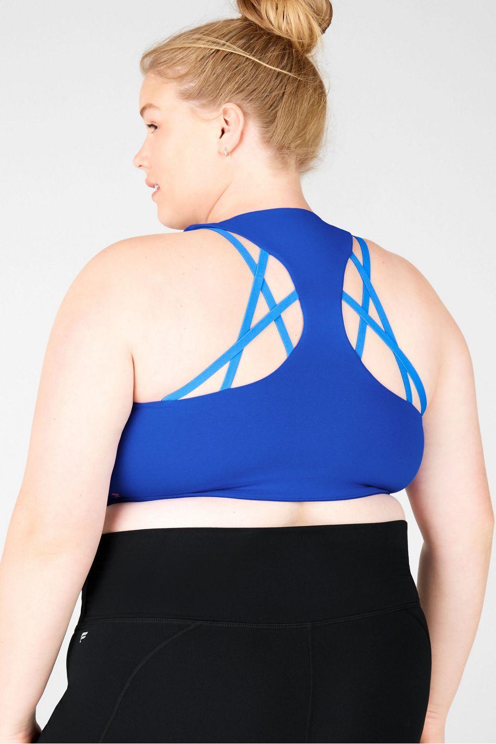 Fabletics Kessler High Impact Sports Bra Womens Endeavor/Royal plus Size 4X Product Image