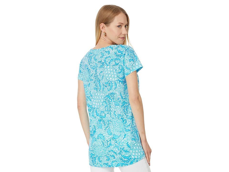 Lilly Pulitzer Etta Scoop Neck (Resort White Goombay Grooves) Women's Clothing Product Image