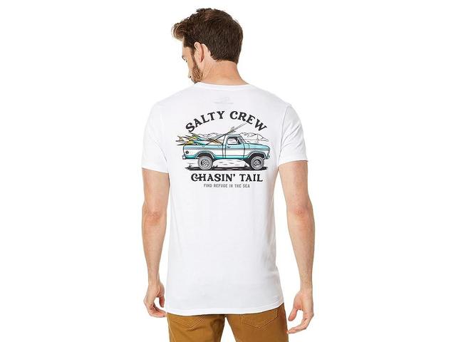 Salty Crew Off Road Premium Short Sleeve Tee (White) Men's Clothing Product Image