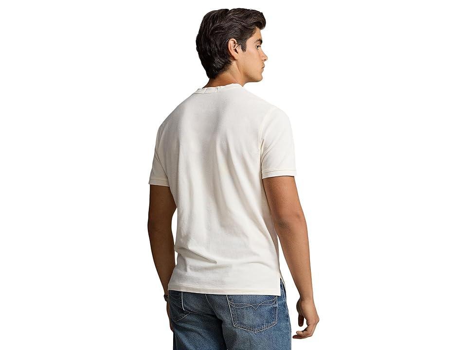 Polo Ralph Lauren Featherweight Mesh Henley (Herbal Milk) Men's Clothing Product Image