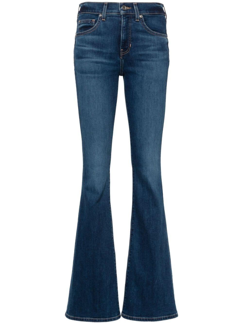 VERONICA BEARD Beverly High-rise Flared Jeans In Blue Product Image