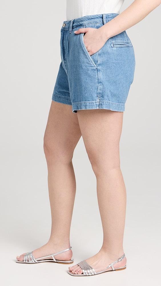 Reformation Elana Pleated Denim Shorts | Shopbop Product Image