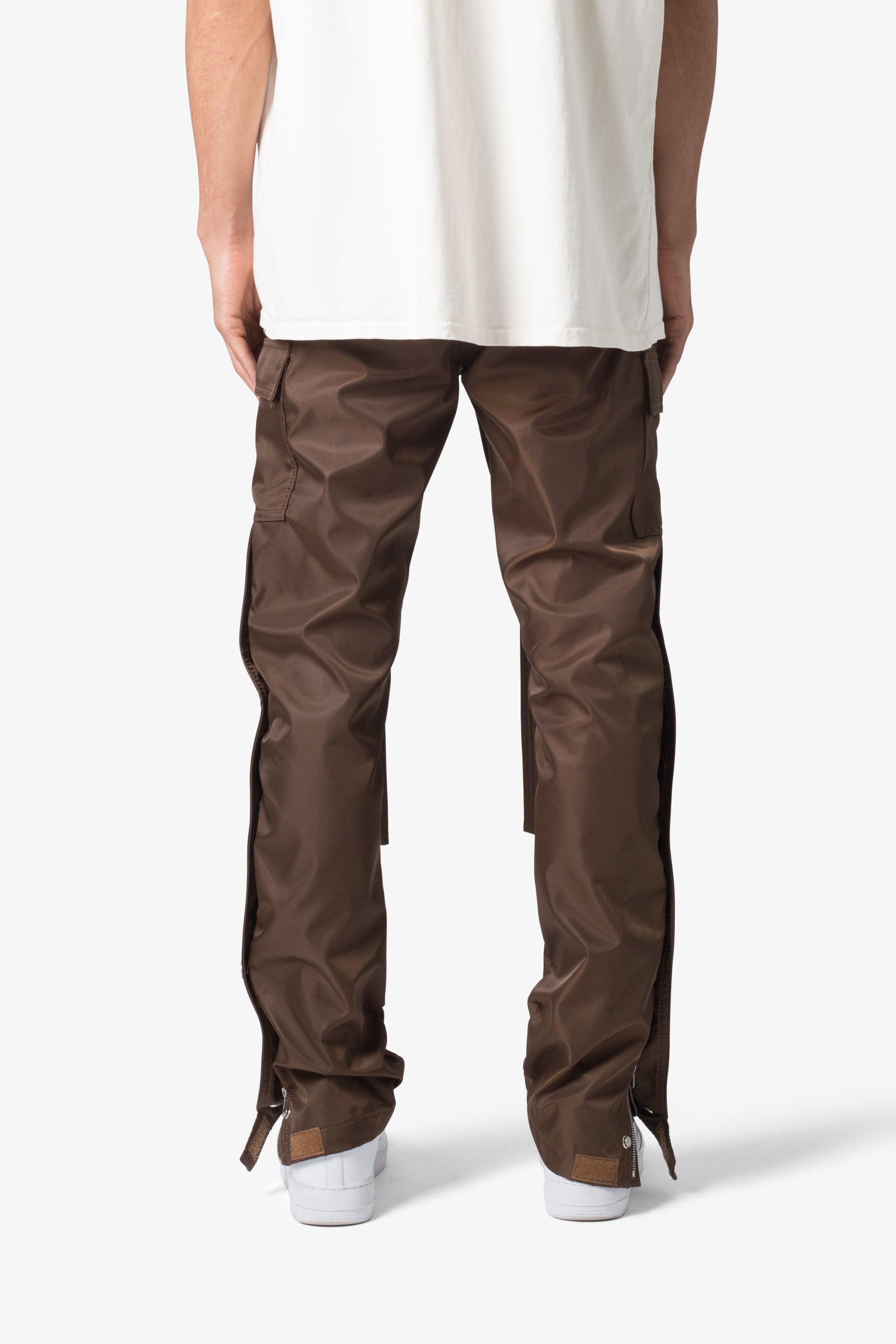 Snap Zipper II Cargo Pants - Brown Product Image