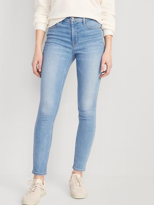 High-Waisted Rockstar Super-Skinny Jeans product image