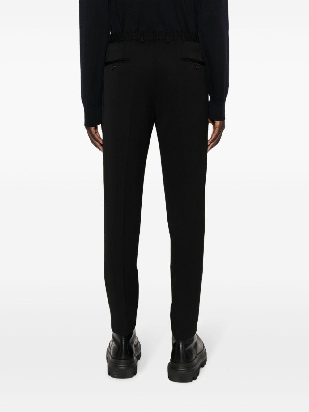 Tailored Virgin-wool Trousers In Black Product Image