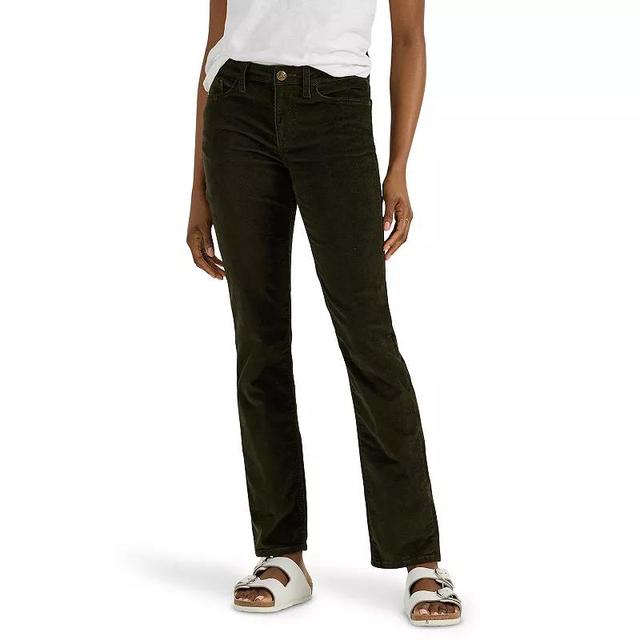 Womens Lee Legendary Straight Jeans Olive Black Corduroy Product Image