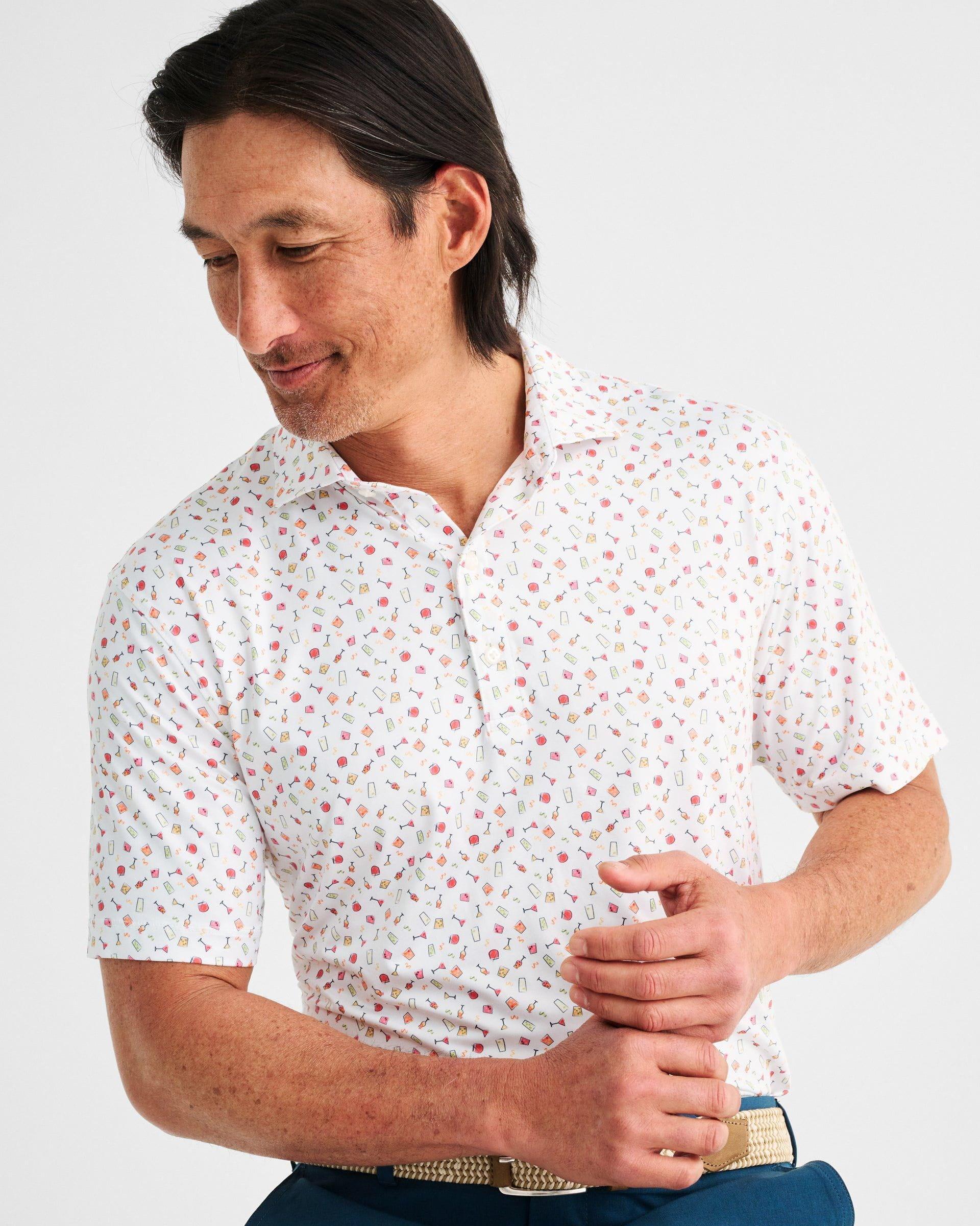 Shaken Printed Featherweight Performance Polo Male Product Image