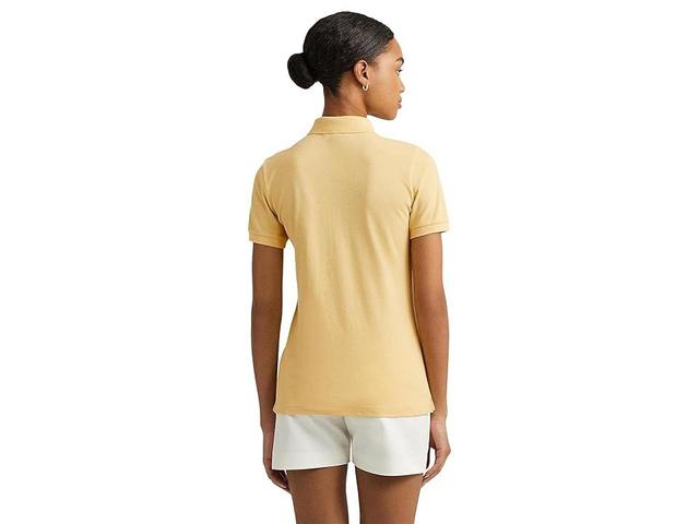 LAUREN Ralph Lauren Petite Pique Polo Shirt (Primrose ) Women's Clothing Product Image