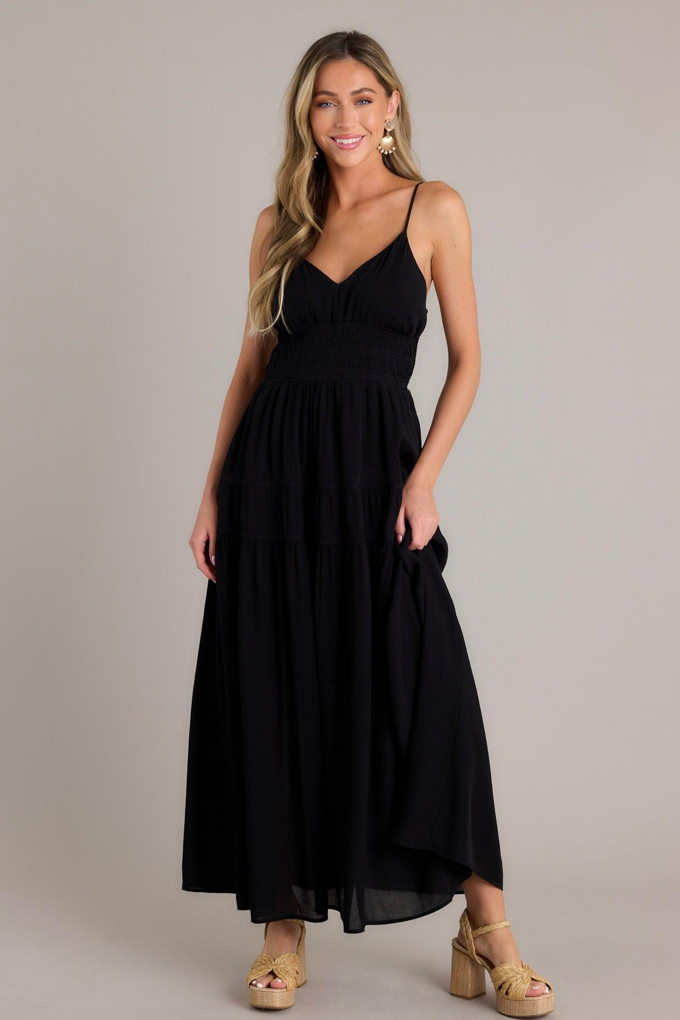 Skyline Grace Black Maxi Dress Product Image