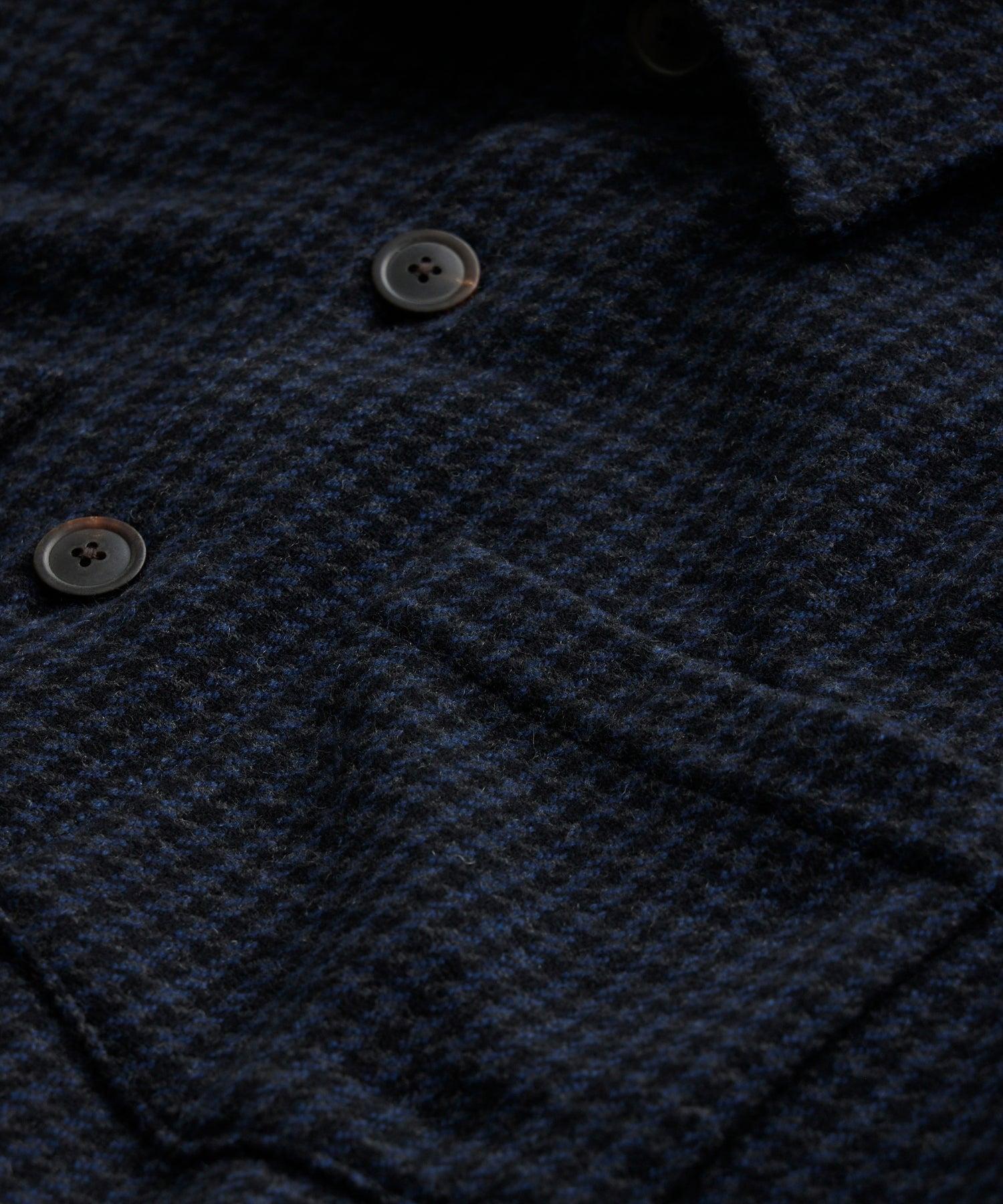 Houndstooth Cashmere Shirt Jacket Product Image