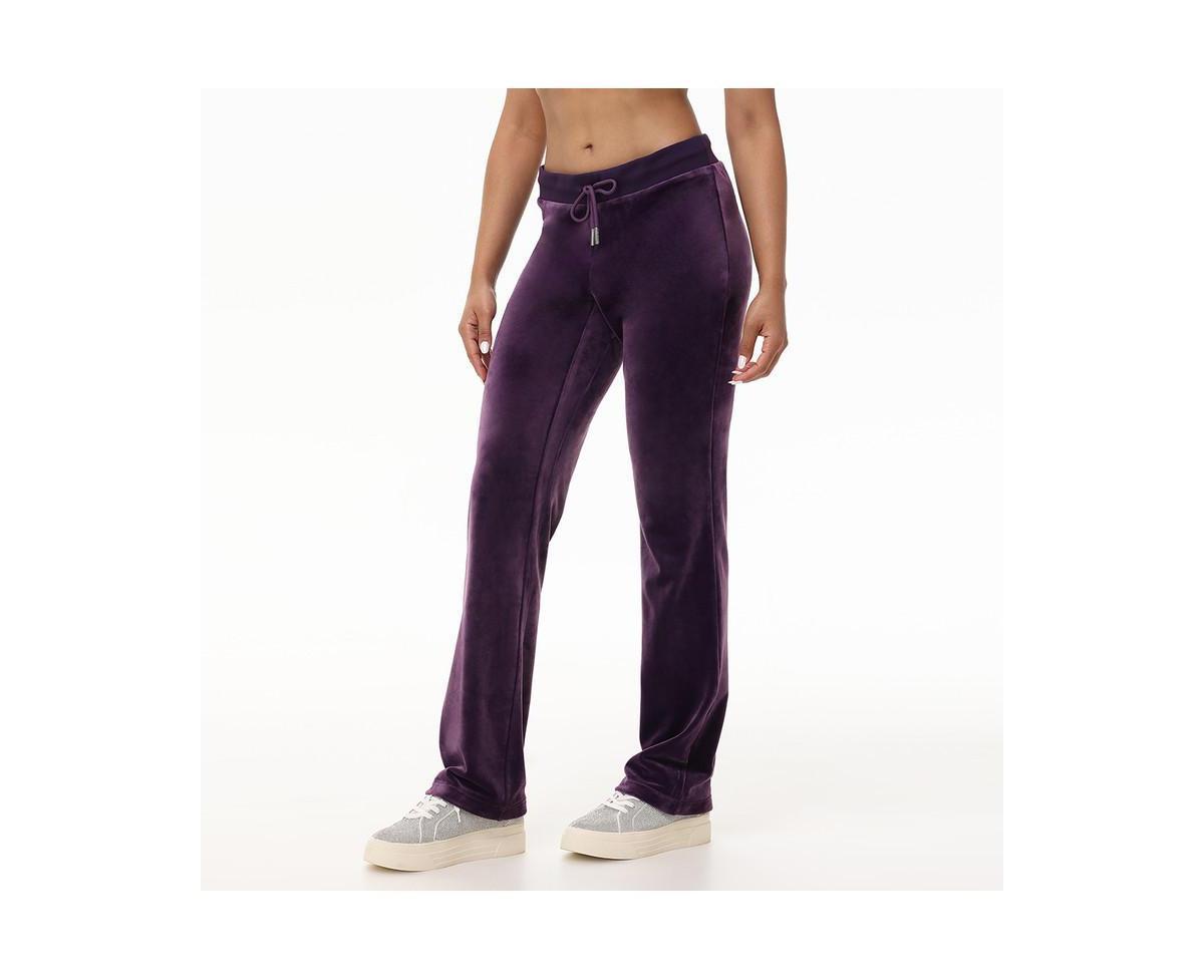 Juicy Couture Womens OG Big Bling Velour Track Pants Product Image