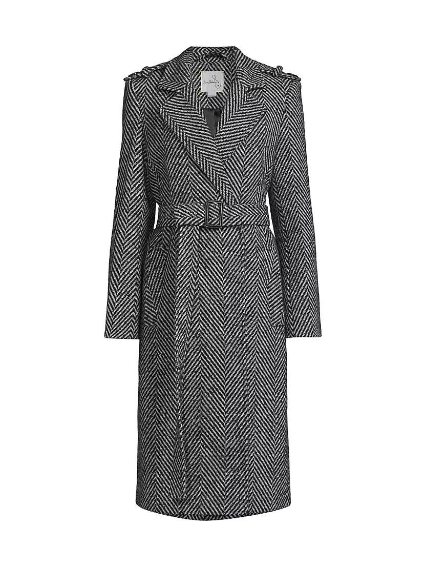 Herringbone Wrap Coat Product Image