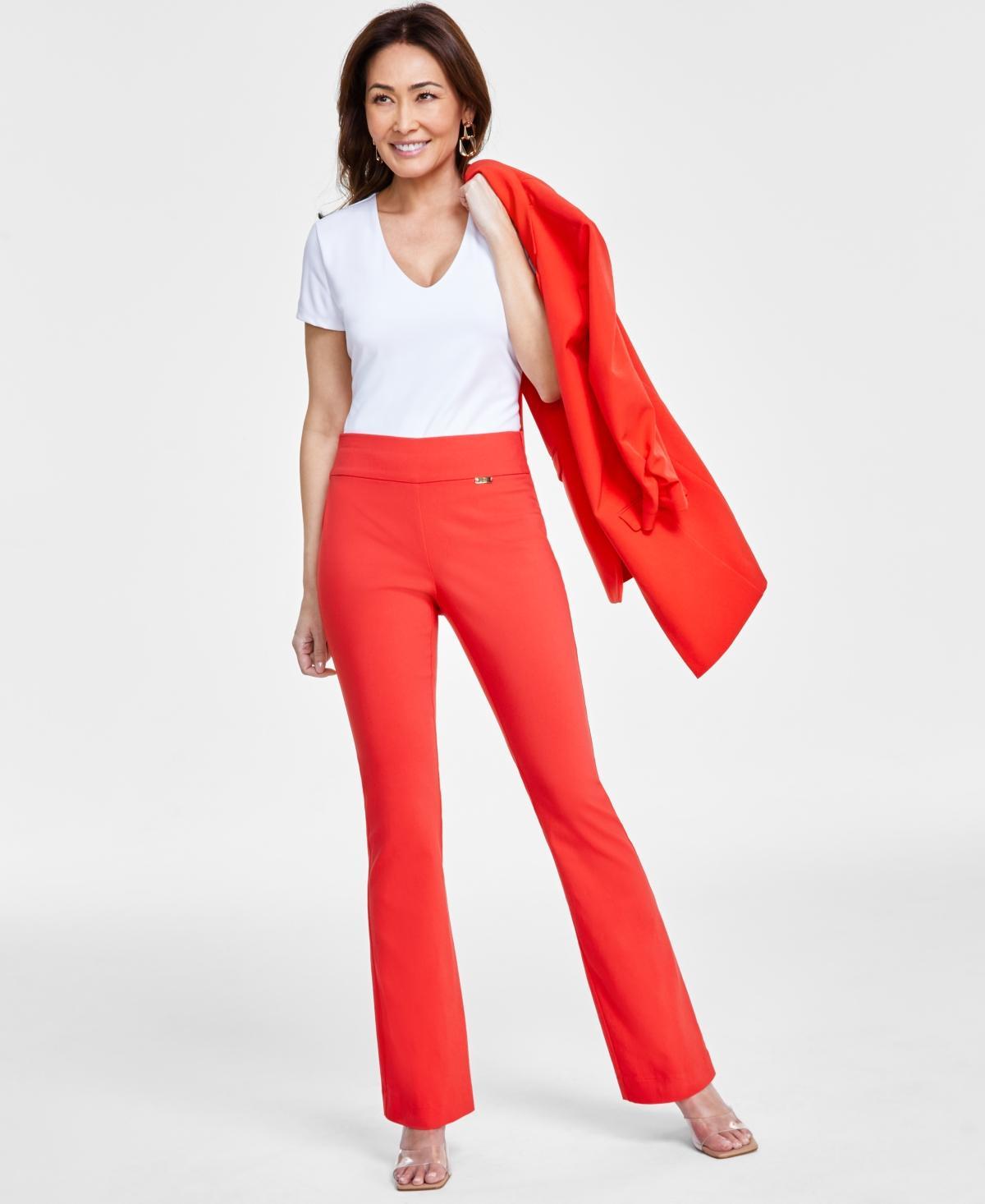 Women's Tummy-Control Mini Bootcut Pants, Created for Macy's  Product Image