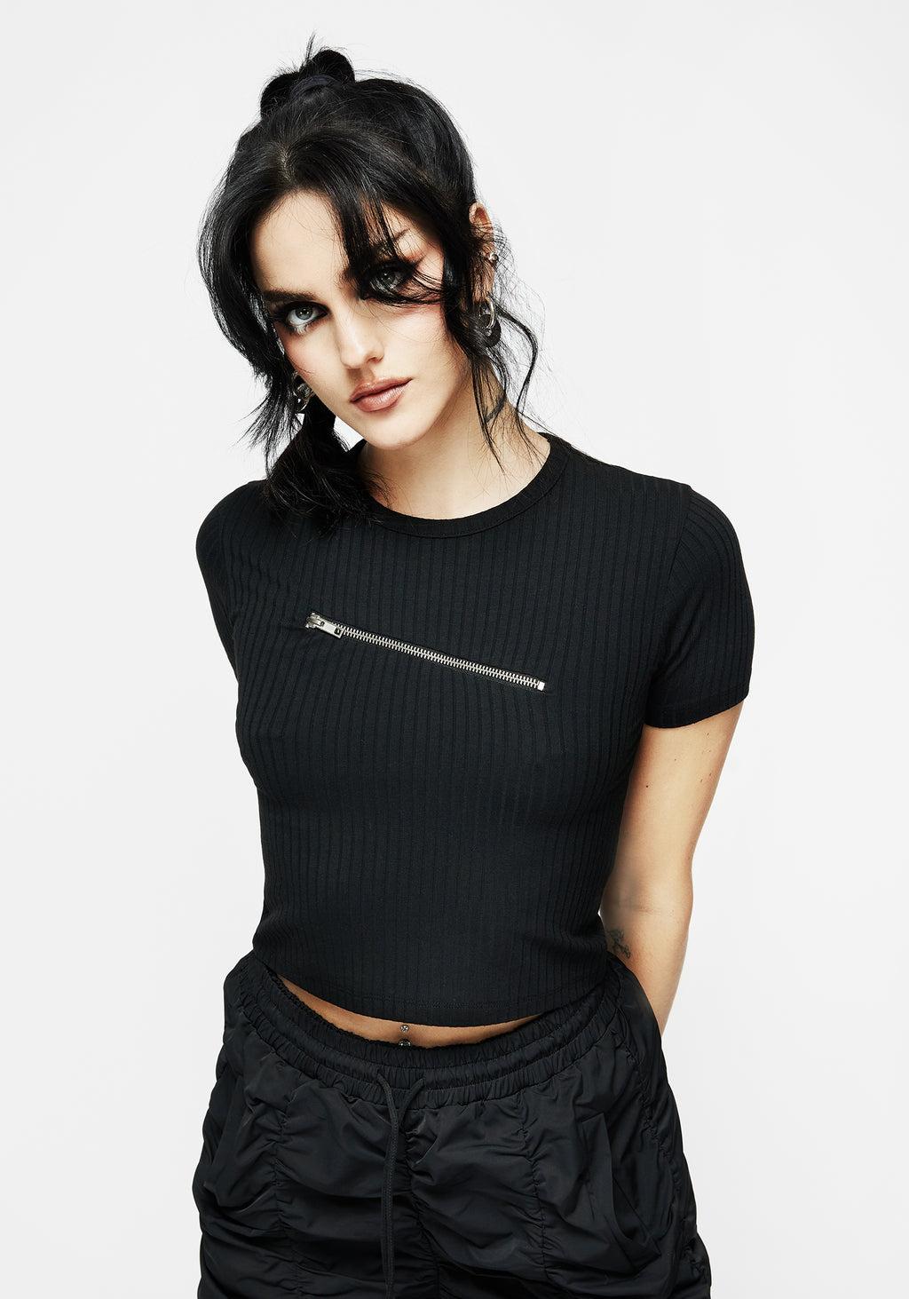 Hanna Zip Crop Top Product Image