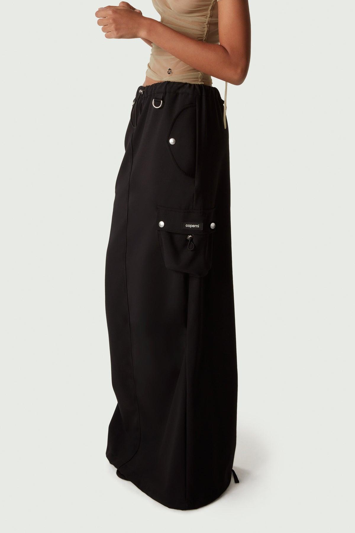 Tailored Cargo Maxi Skirt Product Image