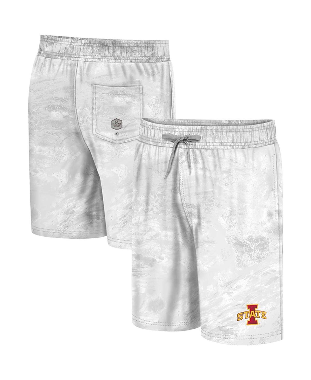 Mens Colosseum White Iowa State Cyclones Realtree Aspect Ohana Swim Shorts Product Image