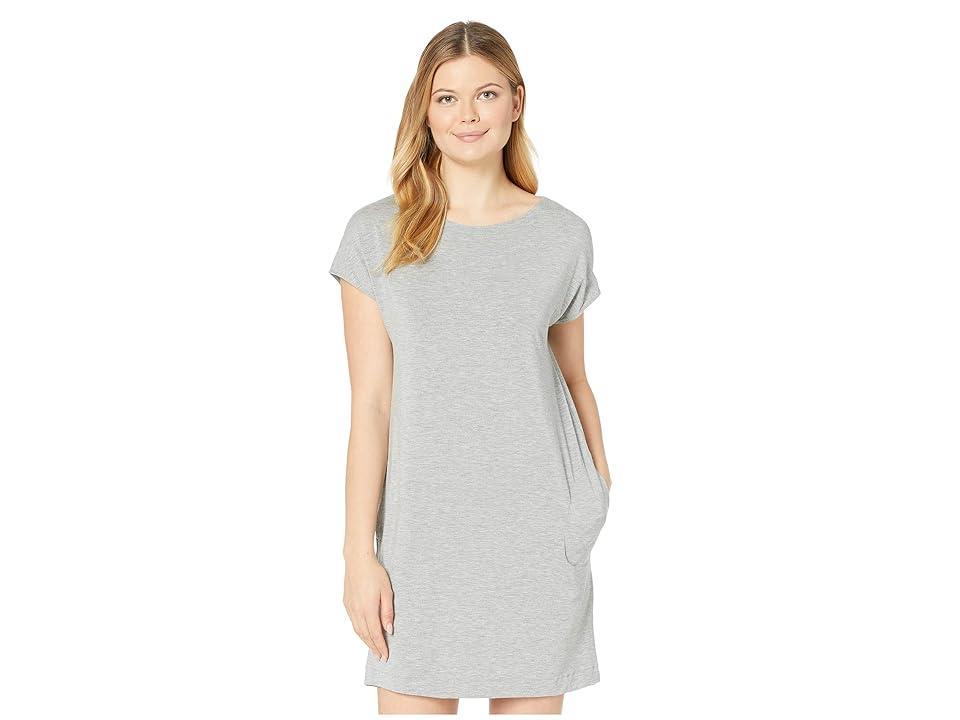 Hanro Natural Elegance Short Sleeve Gown (Grey Melange) Women's Pajama Product Image