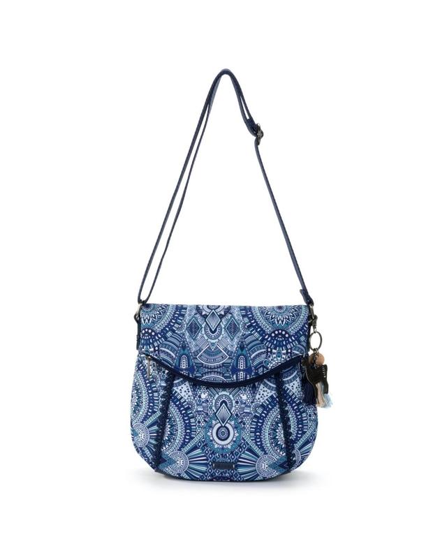 The Sak Artist Circle Foldover Crossbody (Royal Seascape) Cross Body Handbags Product Image