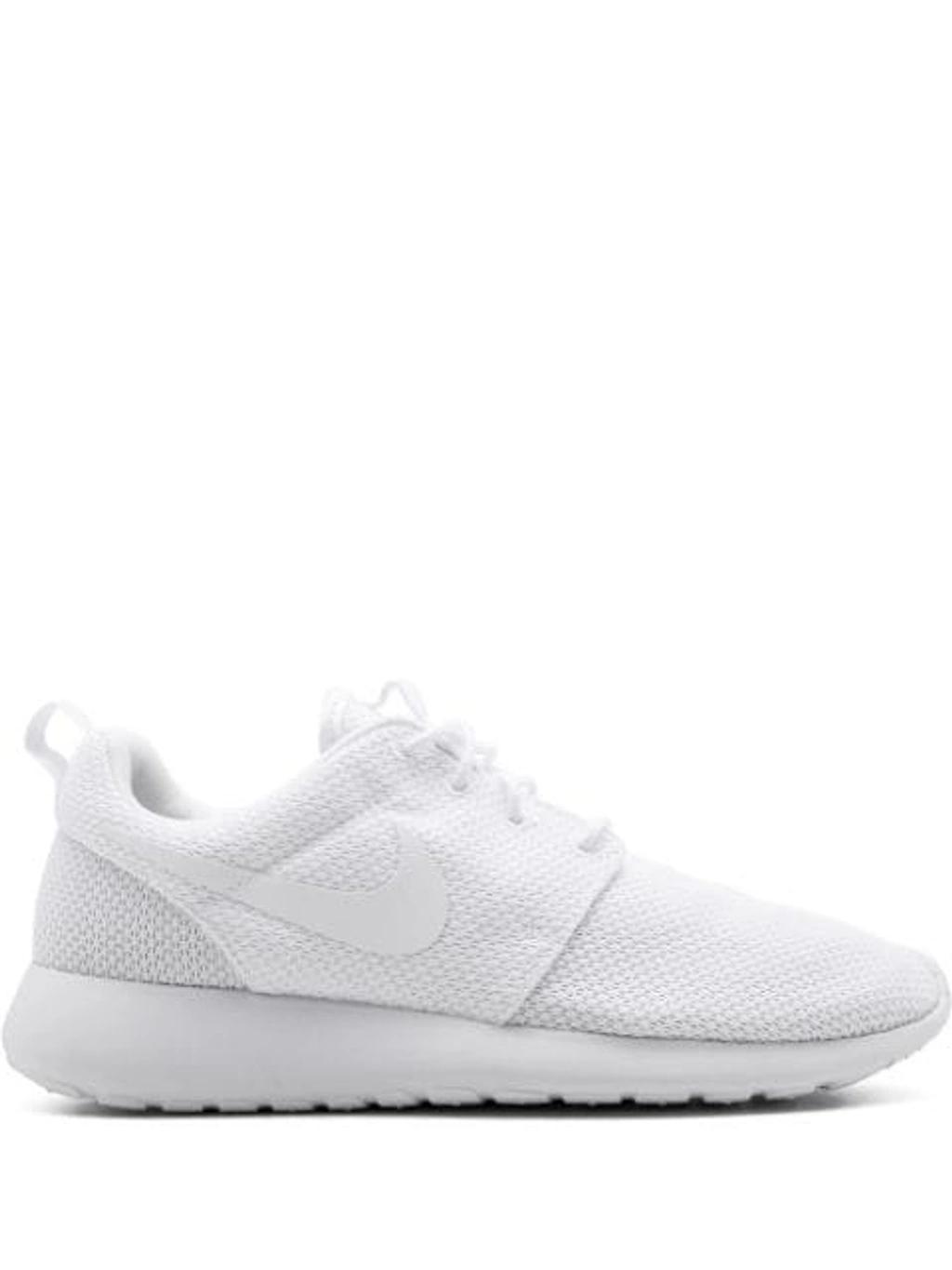 Men's Roshe One Casual Sneakers From Finish Line In White/white Product Image