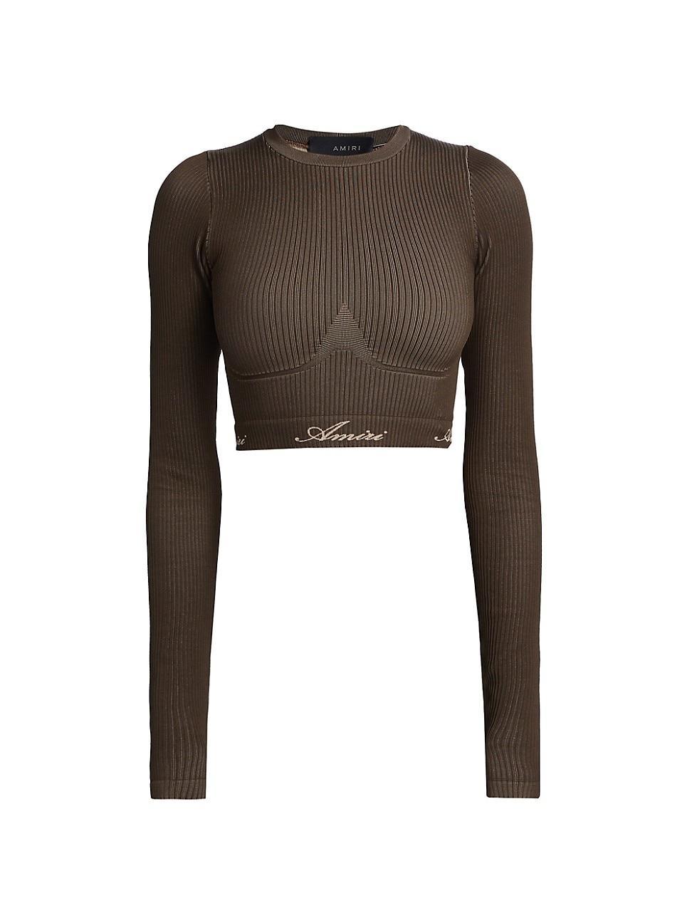 Womens Ribbed Seamless Long-Sleeve Top product image