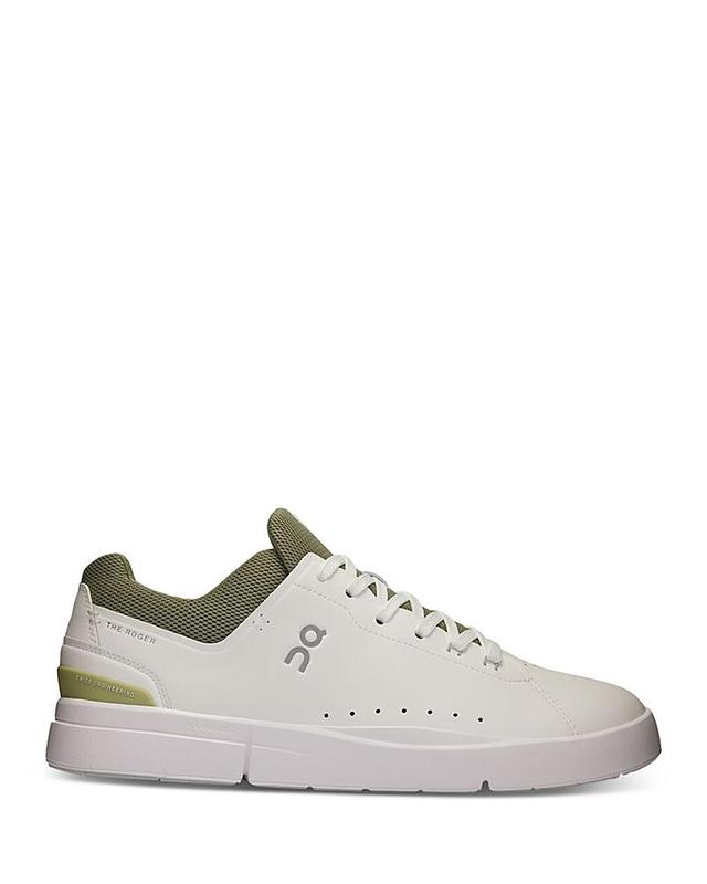 On Mens The Roger Advantage Low Top Sneakers in White Product Image