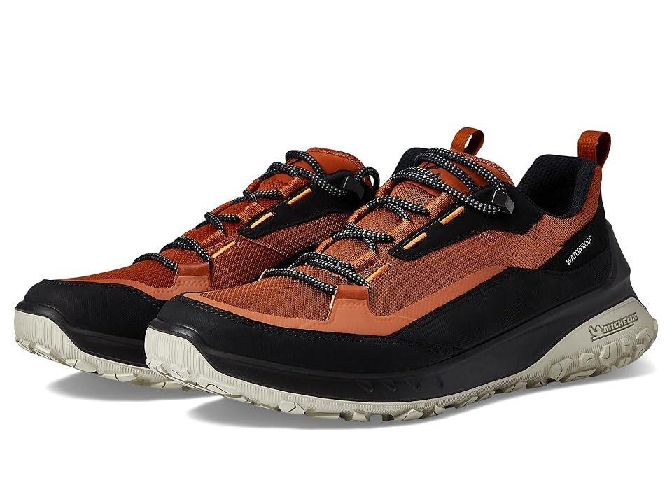 ECCO Sport Ultra Terrain Waterproof Low Hiking Shoe Cognac) Men's Shoes Product Image