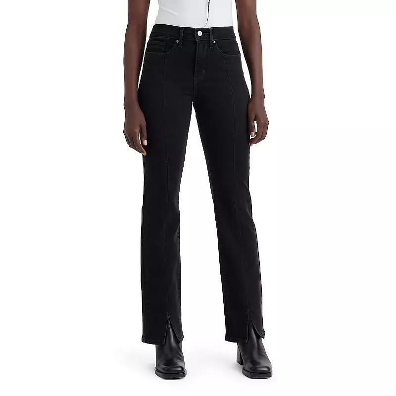 Levis Womens 314 Shaping Mid-Rise Seamed Straight Jeans Product Image