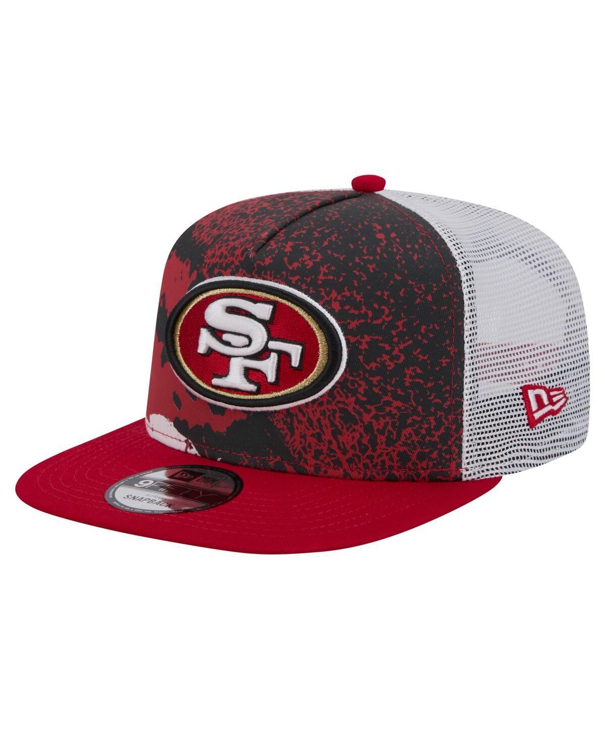 New Era Mens Scarlet San Francisco 49ers Court Sport 9fifty Snapback Hat Product Image