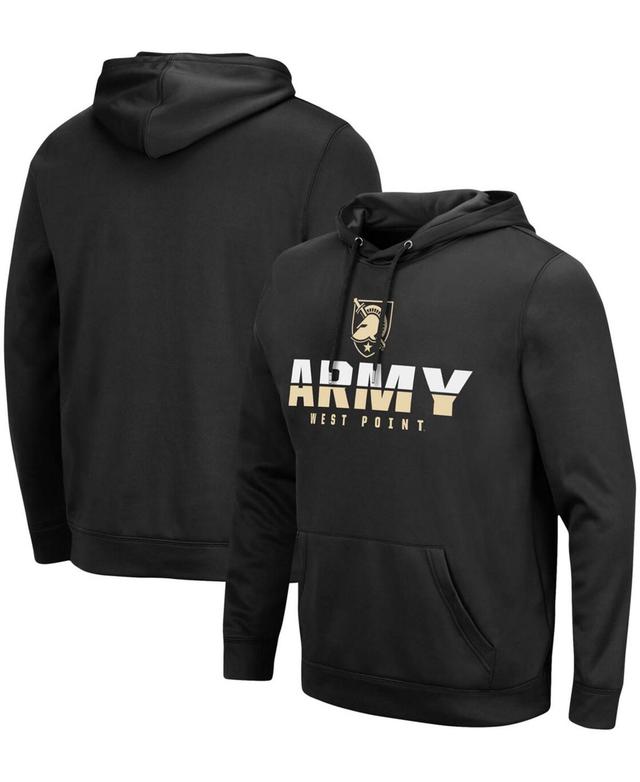 Mens Colosseum Black Army Black Knights Lantern Pullover Hoodie Product Image