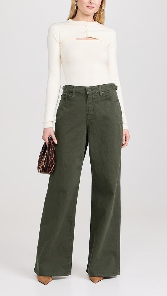 Good American Twill Good Ease Pants with Adjustable Tabs | Shopbop Product Image