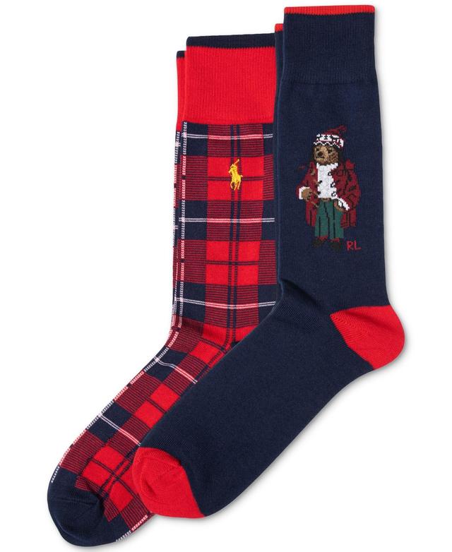 Polo Ralph Lauren Mens 2-Pk. Arctic Holiday Bear Slack Socks Product Image